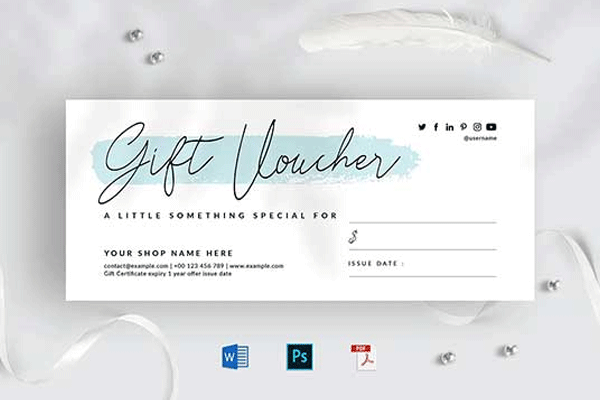 Gift Voucher Mockups | Free & Premium 33+ Mockups EPS, PNG, Vector, PSD, Word, Doc, Ai, InDesign Formats Download